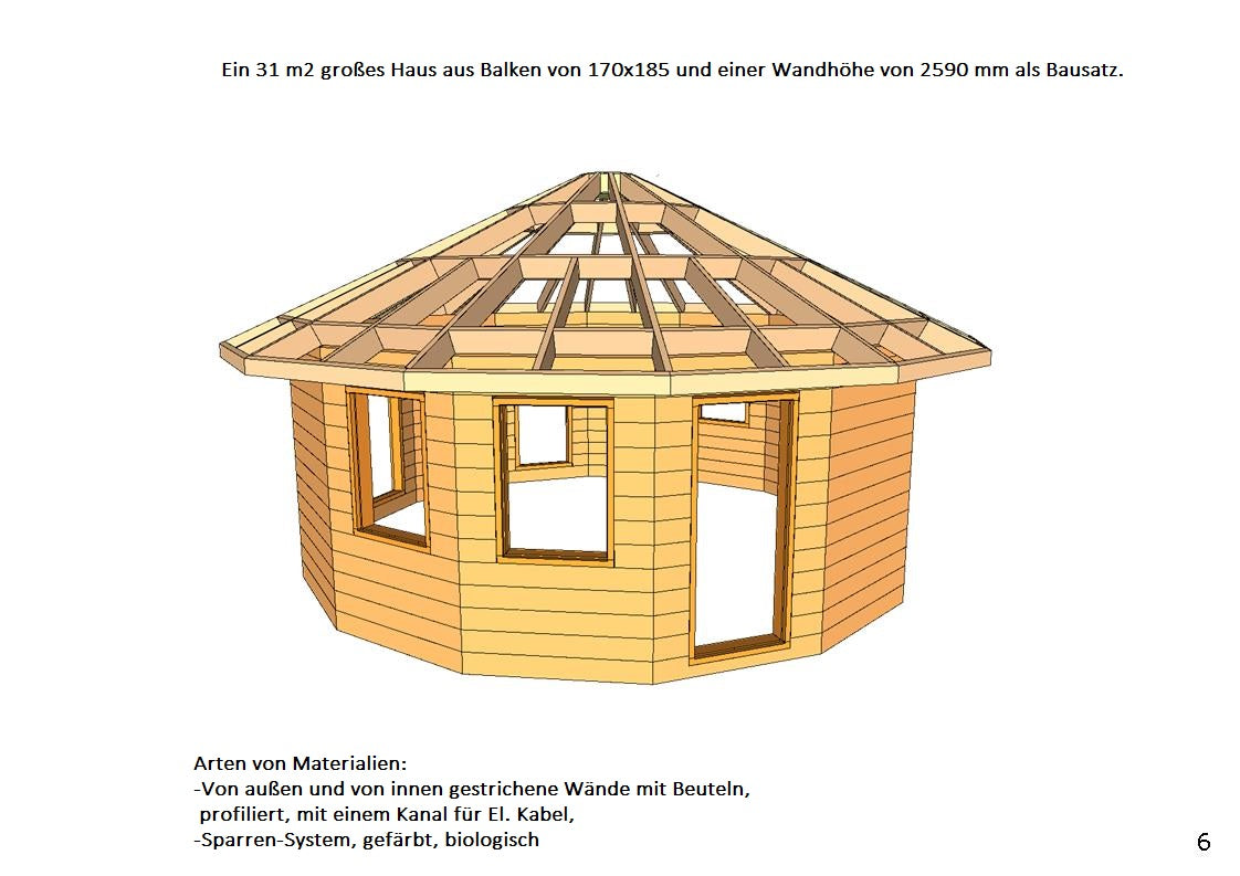 72h-Fertighaus aus Holz 31 m²